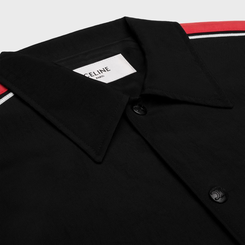 μπουφάν paris πούλμαν σε νάιλον twill γυναίκες CELINE 640PT663 ενδύματα μαύρος