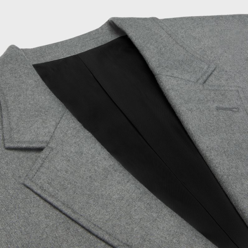 τζάκετ tommy από κασμίρ φανέλα γυναίκες CELINE 640PT575 ενδύματα gris melange