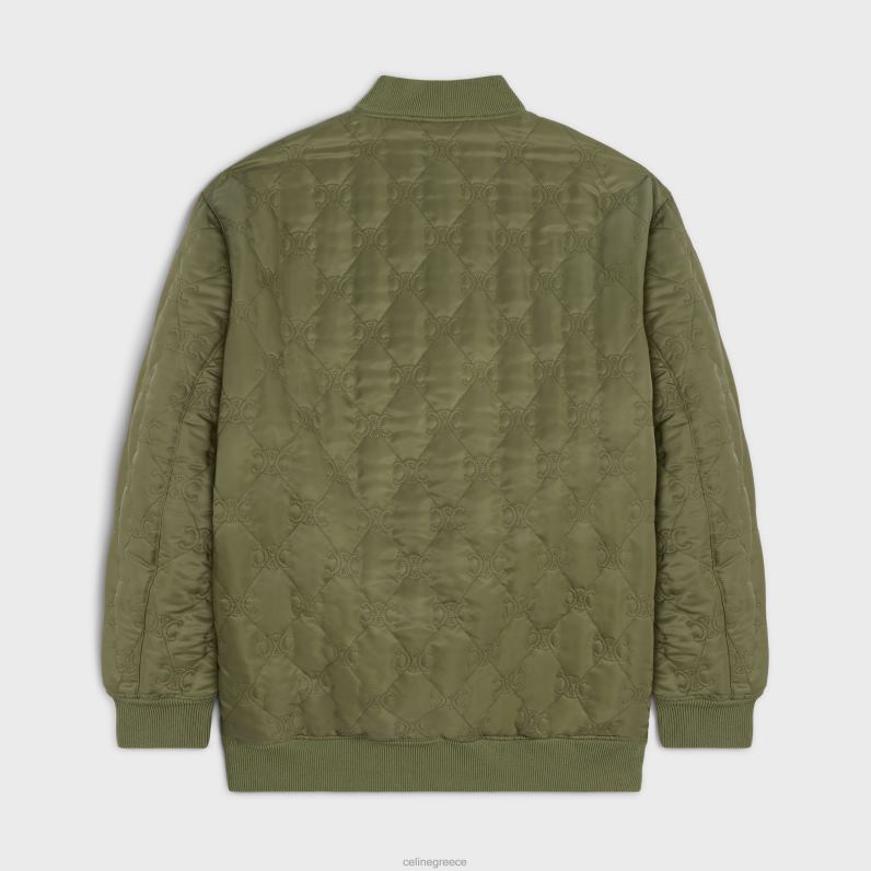 υπερμεγέθη λούτρινο μπουφάν triomphe από νάιλον twill γυναίκες CELINE 640PT662 ενδύματα κακή