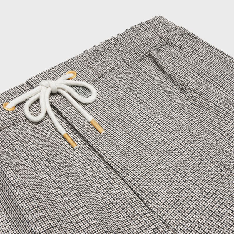 παντελόνι cargo από μαλλί γυναίκες CELINE 640PT880 ενδύματα craie/μπεζ/νουάρ