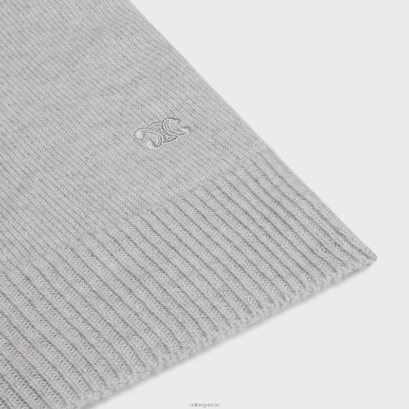 ζακέτα θριάμβου σε κασμίρι κληρονομιάς γυναίκες CELINE 640PT761 ενδύματα ανοιχτό γκρι