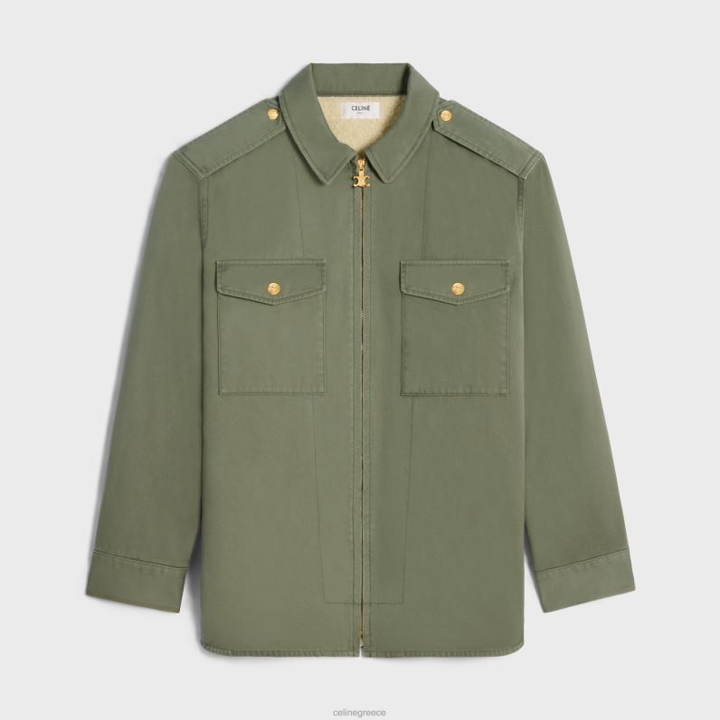 μπλουζάκι από τεχνικό βαμβάκι γυναίκες CELINE 640PT633 ενδύματα κακή