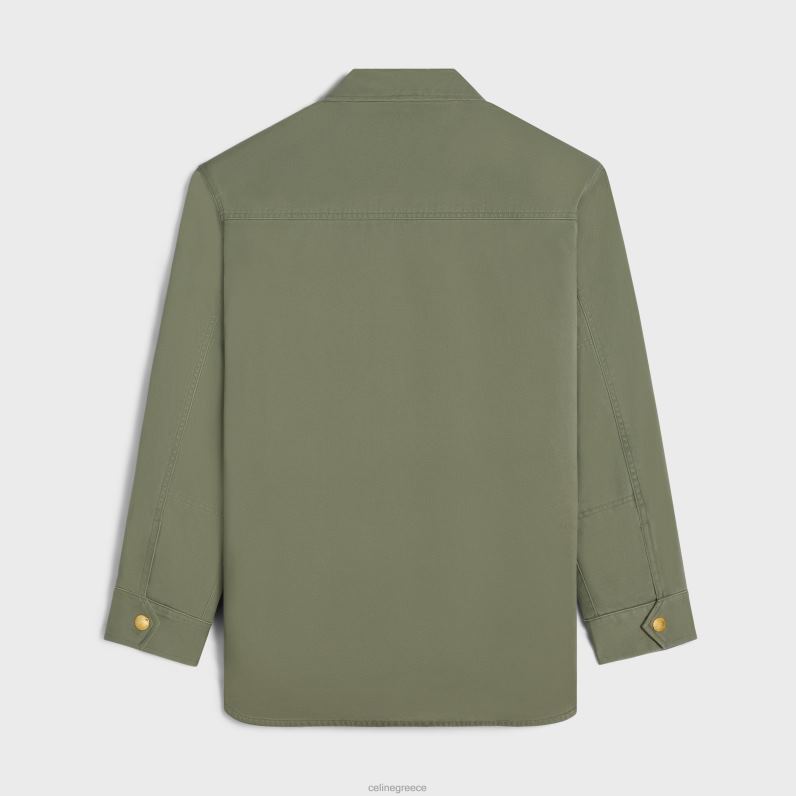 μπλουζάκι από τεχνικό βαμβάκι γυναίκες CELINE 640PT633 ενδύματα κακή