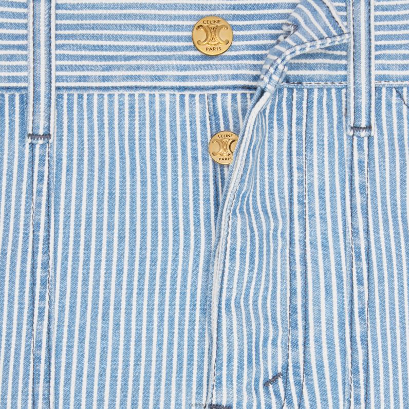 Σορτσάκι suzanne σε βαμβακερό χίκορι γυναίκες CELINE 640PT894 ενδύματα πλύση κυμάτων