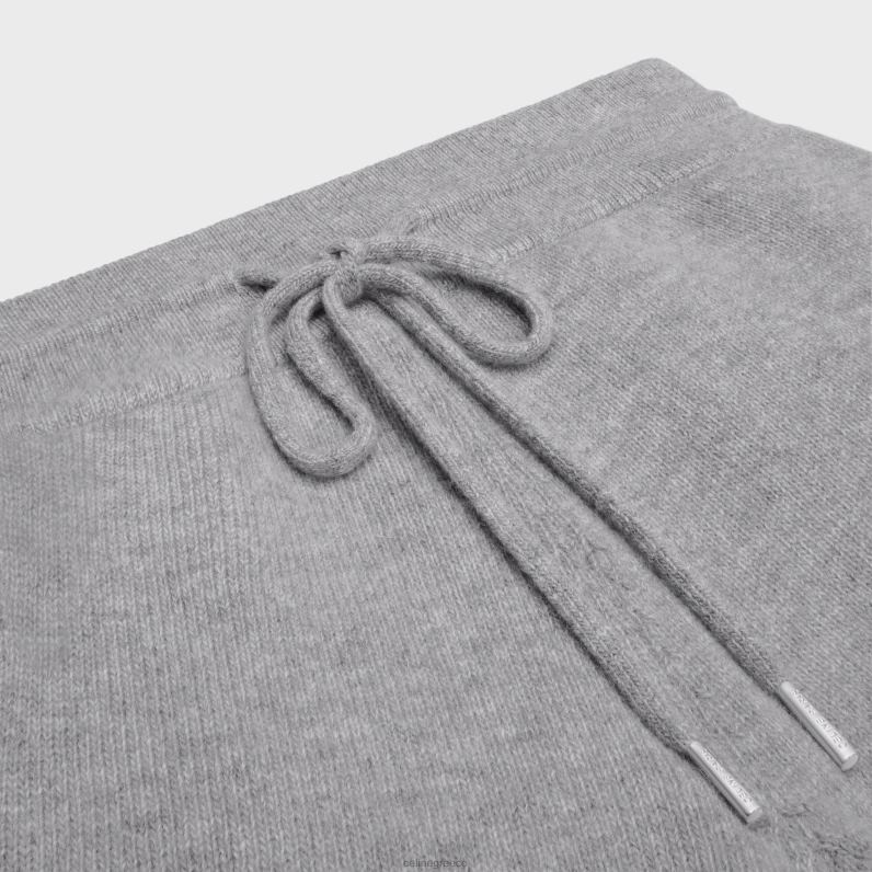 μίνι σορτς triomphe από μαλλί & κασμίρ γυναίκες CELINE 640PT684 ενδύματα ανοιχτό γκρι