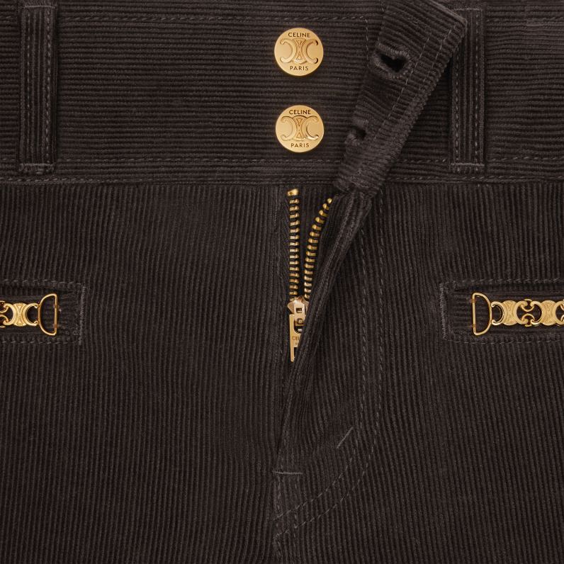 Jane flare τζιν σε κοτλέ γυναίκες CELINE 640PT850 ενδύματα ακατέργαστο πλύσιμο