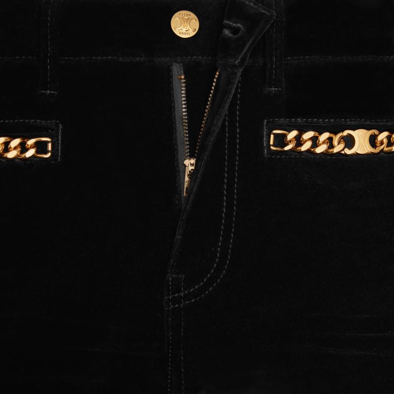 Jane flared τζιν σε βελούδο γυναίκες CELINE 640PT851 ενδύματα ακατέργαστο πλύσιμο