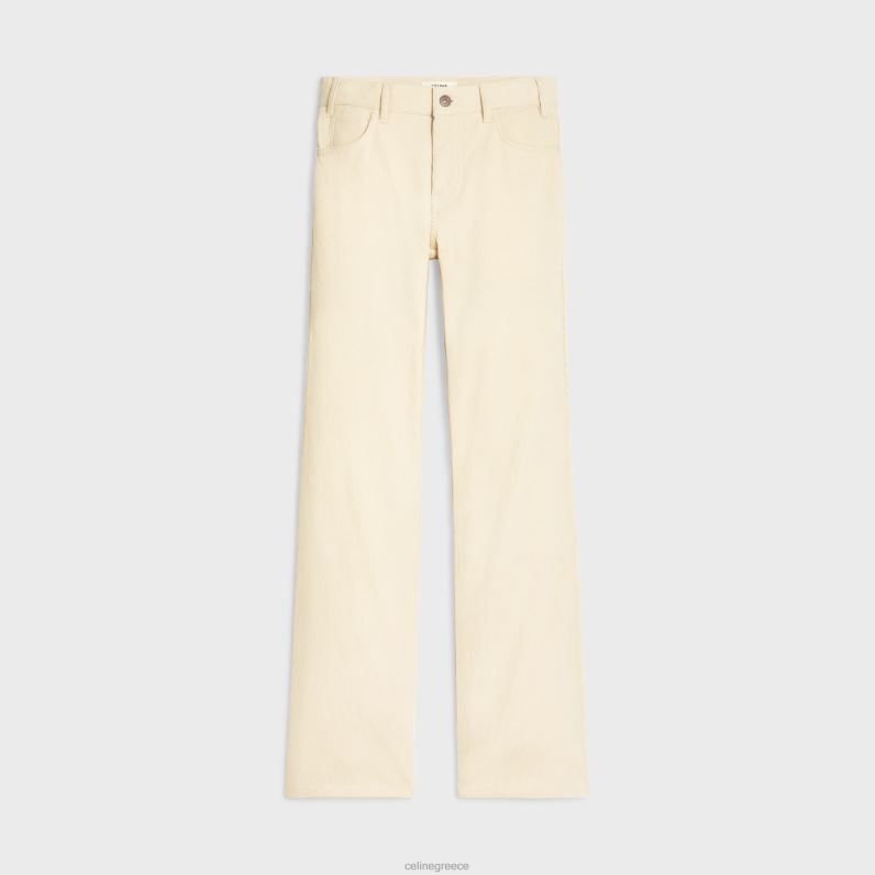 Jane flared τζιν σε κοτλέ γυναίκες CELINE 640PT855 ενδύματα ακατέργαστο πλύσιμο