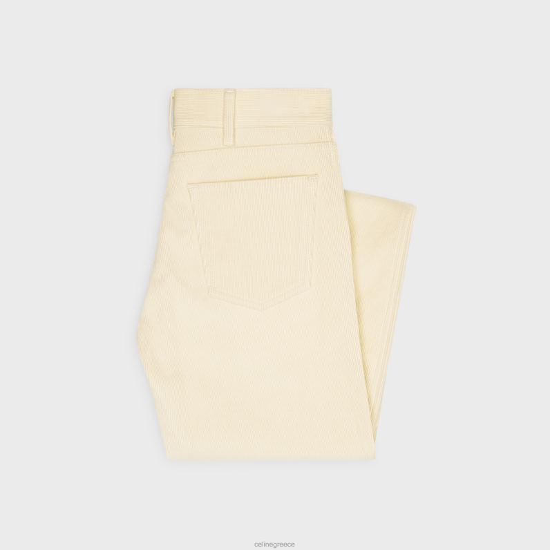 Jane flared τζιν σε κοτλέ γυναίκες CELINE 640PT855 ενδύματα ακατέργαστο πλύσιμο