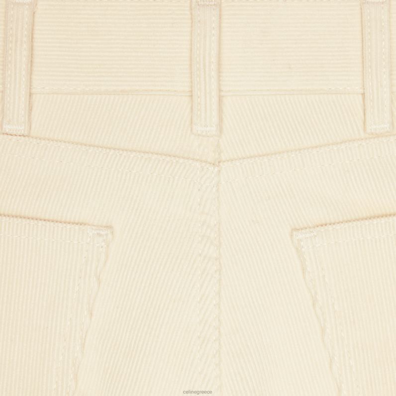 Jane flared τζιν σε κοτλέ γυναίκες CELINE 640PT855 ενδύματα ακατέργαστο πλύσιμο