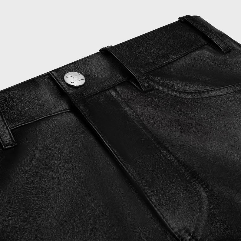 Marco τζιν σε απαλό δέρμα αρνιού γυναίκες CELINE 640PT643 ενδύματα μαύρος