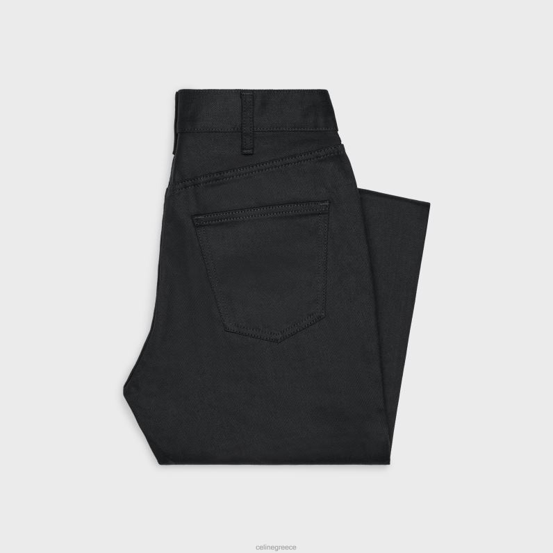 τζιν tess σε wash denim γυναίκες CELINE 640PT865 ενδύματα καθαρό μαύρο