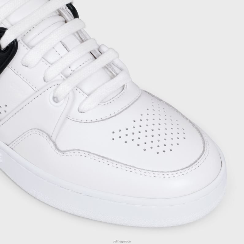ct-04 sneaker με χαμηλό κορδόνι σε δέρμα μοσχαριού γυναίκες CELINE 640PT1012 είδη υπόδησης οπτικό λευκό/μαύρο
