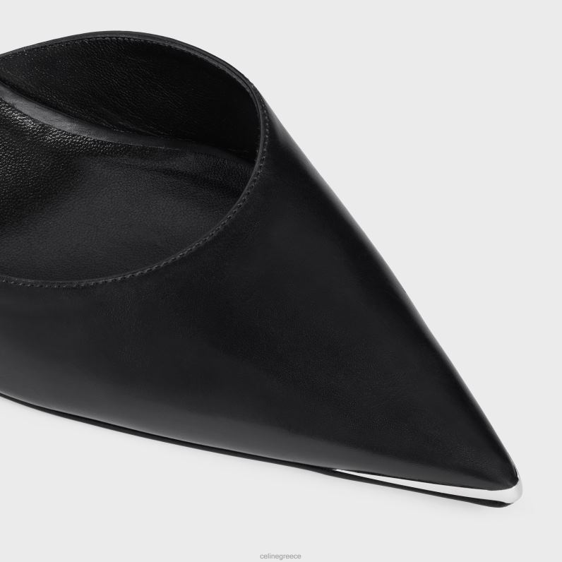 γατάκι με μεταλλικό δάχτυλο στο δέρμα μόσχου γυναίκες CELINE 640PT984 είδη υπόδησης μαύρος
