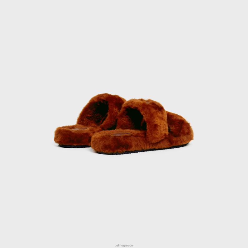 οι γούνινες διαφάνειες θριαμβεύουν στο κούρεμα γυναίκες CELINE 640PT971 είδη υπόδησης σκουριά