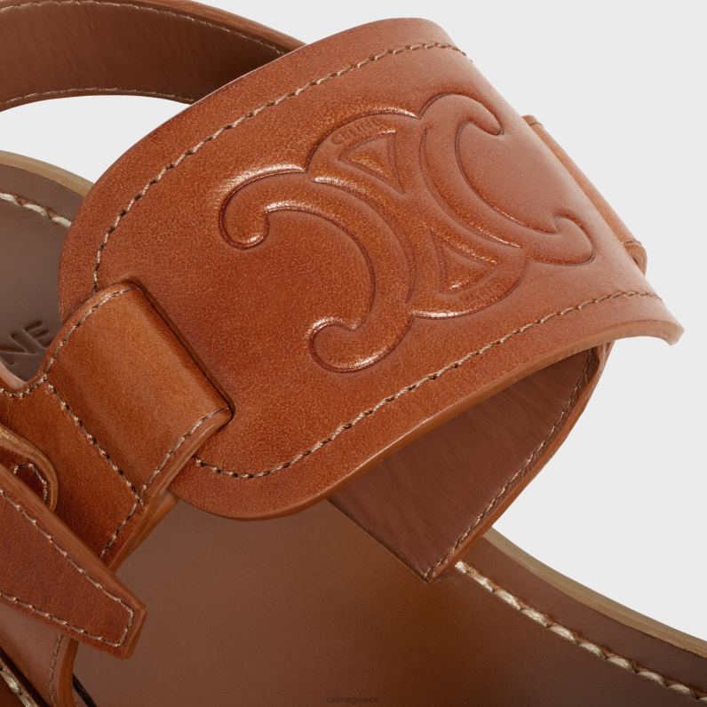 πέδιλο clea triomphe σε φυτικό δέρμα μοσχαριού γυναίκες CELINE 640PT994 είδη υπόδησης βυρσοδέψω