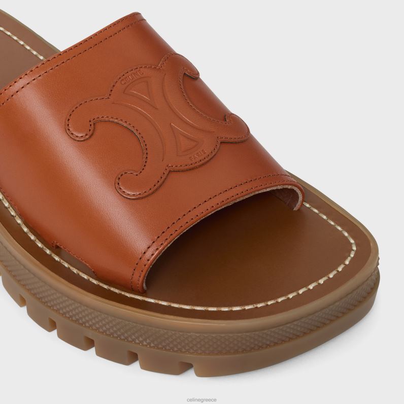 clea triomphe τσουλήθρα σε φυτικό δέρμα μοσχαριού γυναίκες CELINE 640PT995 είδη υπόδησης βυρσοδέψω