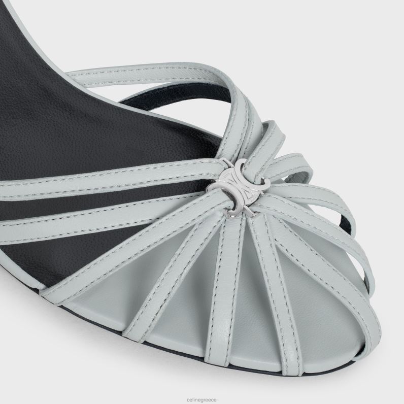 σανδάλι triomphe σε δέρμα αρνιού γυναίκες CELINE 640PT946 είδη υπόδησης απαλό μπλε