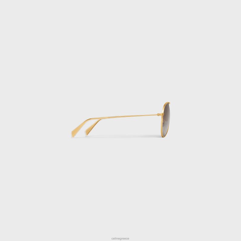 μεταλλικός σκελετός 01 γυαλιά ηλίου από μέταλλο με πολωμένους φακούς άνδρες CELINE 640PT2232 αξεσουάρ χρυσό/γκρι ντεγκραντέ