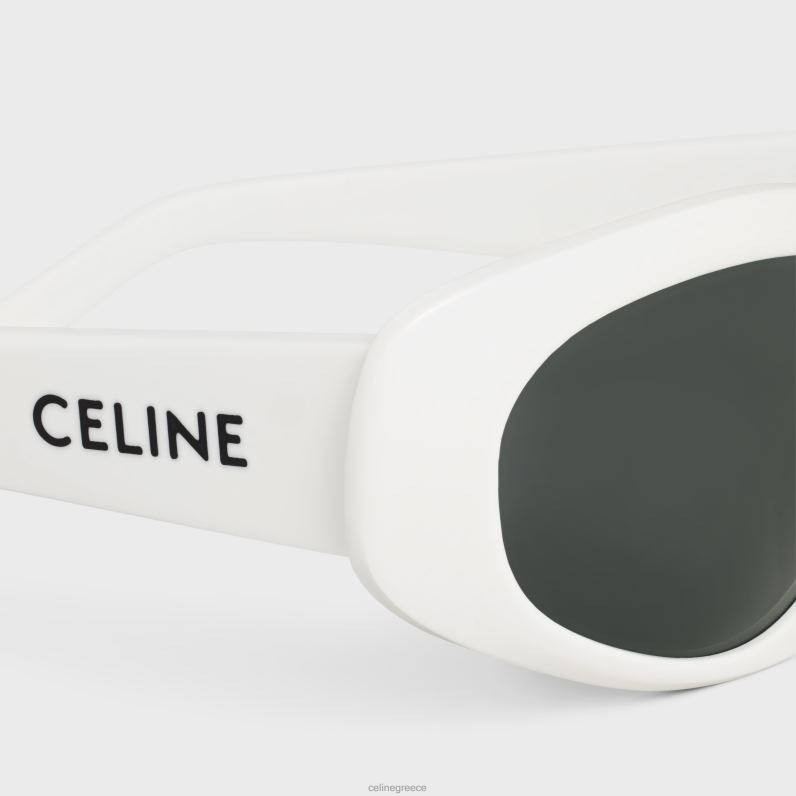 μονόχρωμα 07 γυαλιά ηλίου σε acetate άνδρες CELINE 640PT2187 αξεσουάρ άσπρο