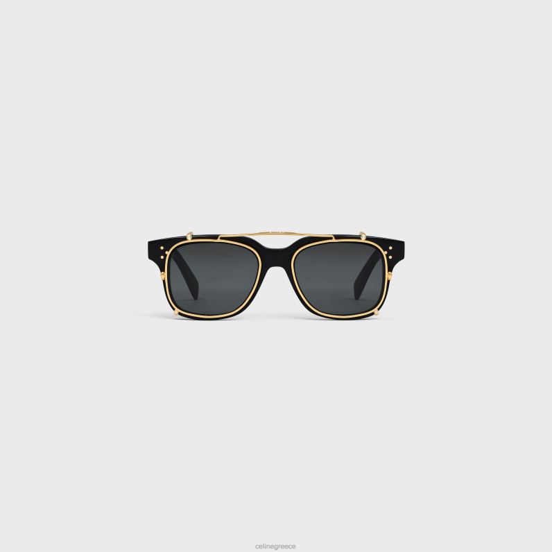 σκελετός 51 γυαλιά ηλίου σε οξικό άλας με μέταλλο άνδρες CELINE 640PT2213 αξεσουάρ μαύρος