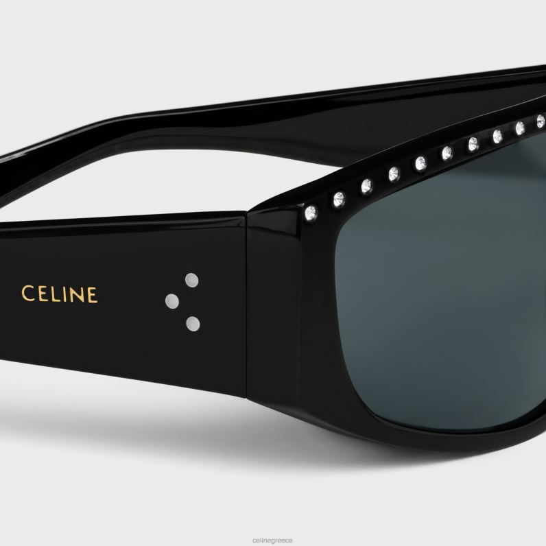 γυαλιά ηλίου alan 2 σε acetate με κρύσταλλα άνδρες CELINE 640PT2210 αξεσουάρ μαύρος