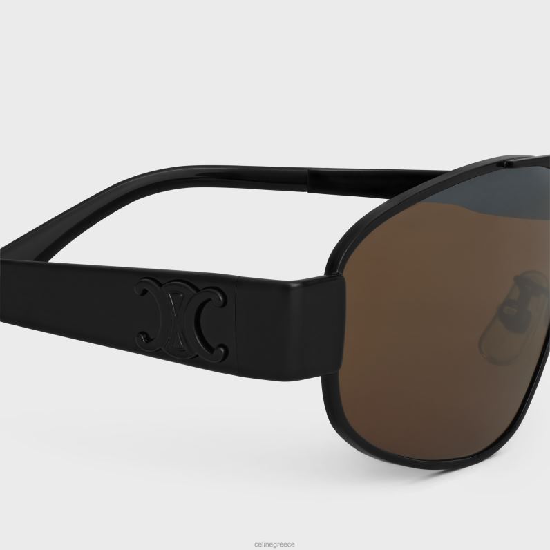 γυαλιά ηλίου triomphe metal 03 σε μέταλλο άνδρες CELINE 640PT2183 αξεσουάρ μαύρο καφέ
