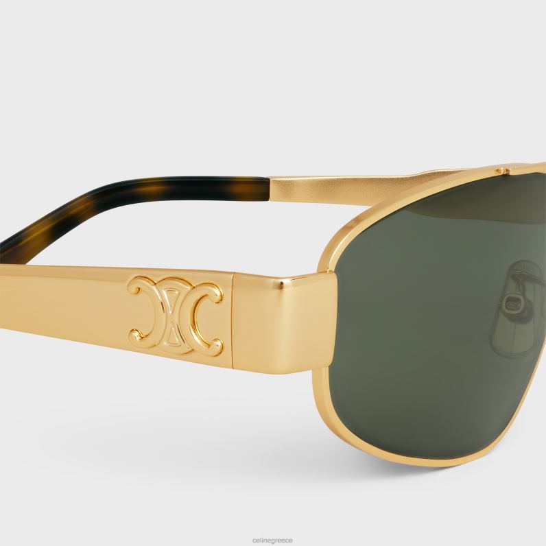 γυαλιά ηλίου triomphe metal 03 σε μέταλλο άνδρες CELINE 640PT2184 αξεσουάρ χρυσό/πράσινο