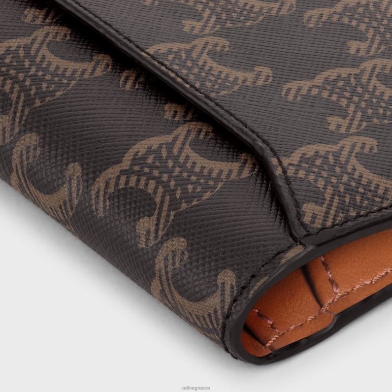 κάθετη θήκη για κάρτες σε καμβά θριάμβου άνδρες CELINE 640PT2137 αξεσουάρ βυρσοδέψω