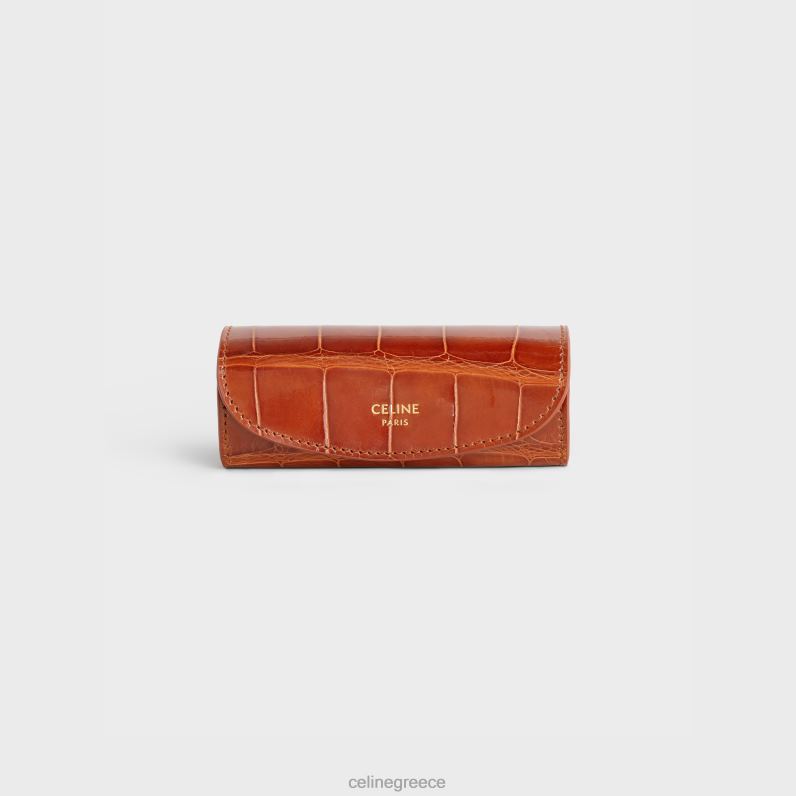 ορειχάλκινη βούρτσα ξυρίσματος σε αλιγάτορα άνδρες CELINE 640PT2293 αξεσουάρ βυρσοδέψω