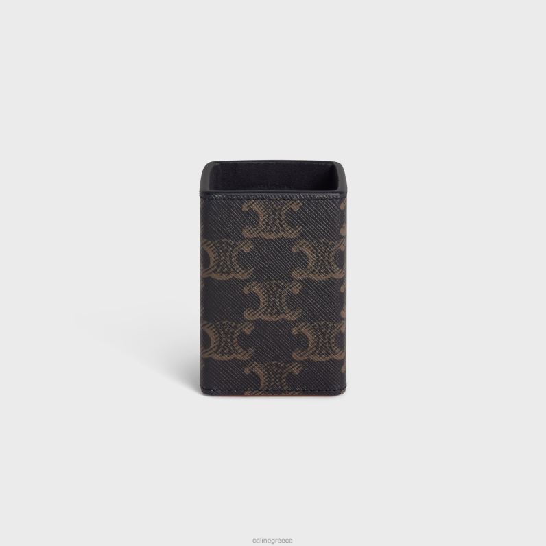 θήκη αρώματος 100ml σε καμβά triomphe & δέρμα μοσχαριού άνδρες CELINE 640PT1462 αξεσουάρ βυρσοδέψω