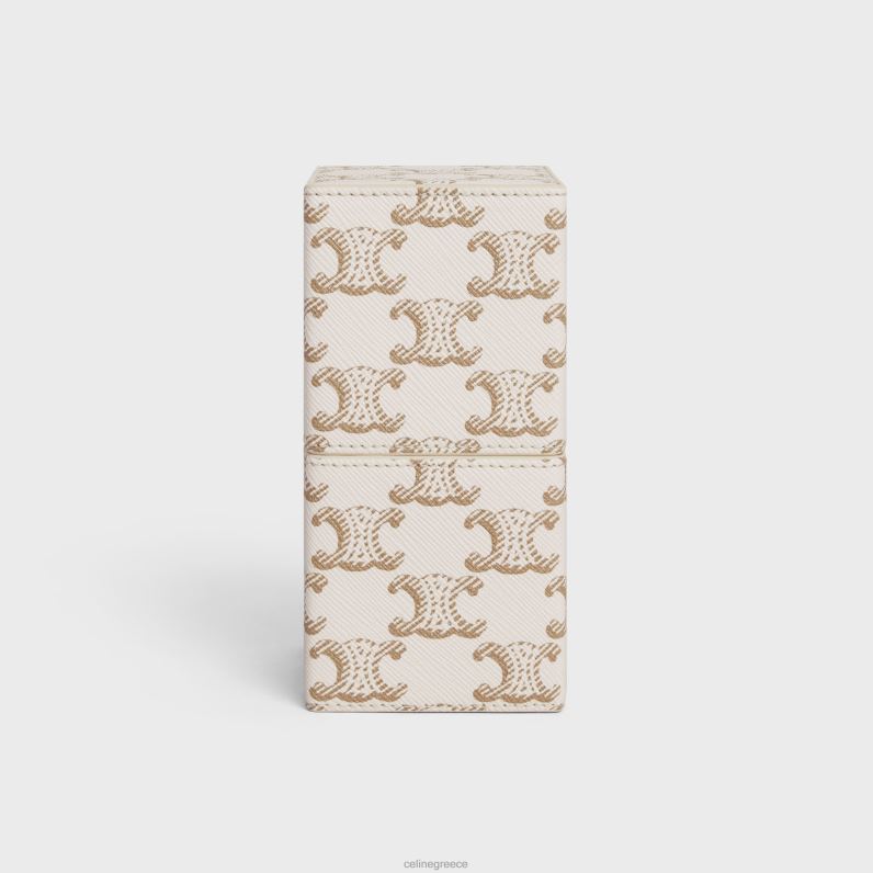 θήκη 1 άρωμα 100ml σε καμβά triomphe & δέρμα μοσχαριού άνδρες CELINE 640PT1559 αξεσουάρ άσπρο