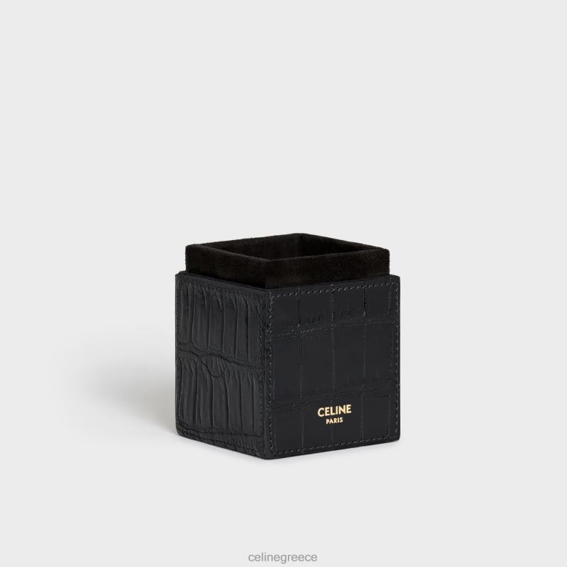 θήκη 1 άρωμα 3,4 fl.oz σε κροκόδειλο άνδρες CELINE 640PT1465 αξεσουάρ μαύρος