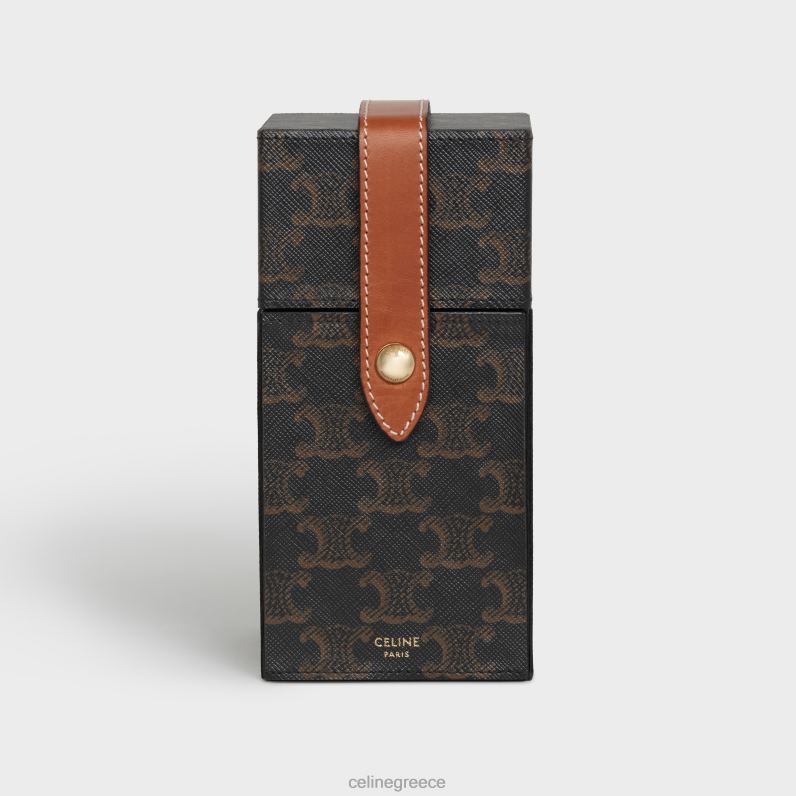 θήκη 1 άρωμα 6,8 fl.oz σε καμβά triomphe & φυσικό δέρμα μοσχαριού άνδρες CELINE 640PT1467 αξεσουάρ βυρσοδέψω