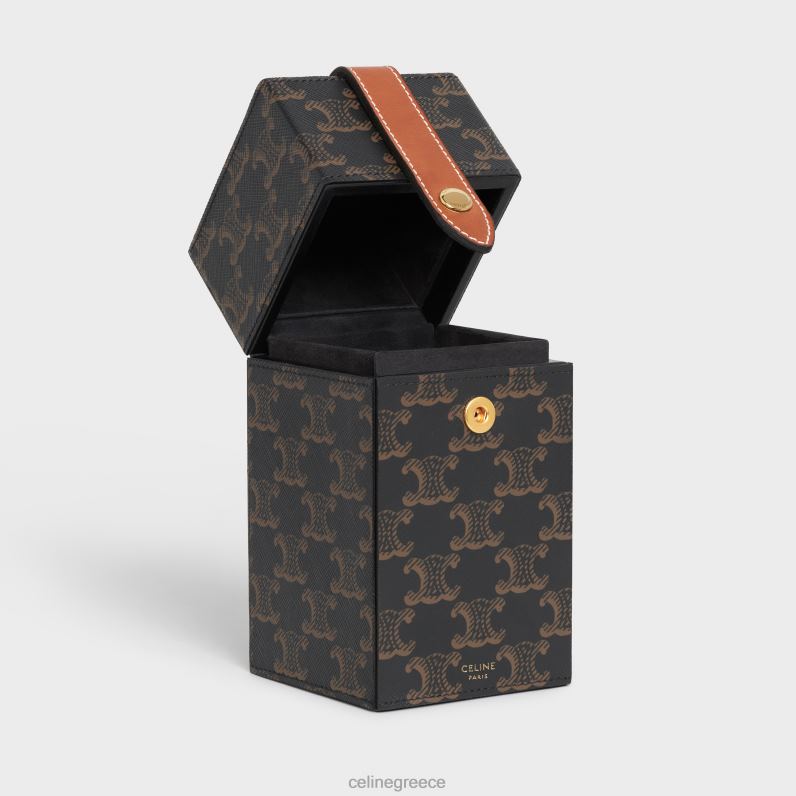 θήκη 1 άρωμα 6,8 fl.oz σε καμβά triomphe & φυσικό δέρμα μοσχαριού άνδρες CELINE 640PT1467 αξεσουάρ βυρσοδέψω