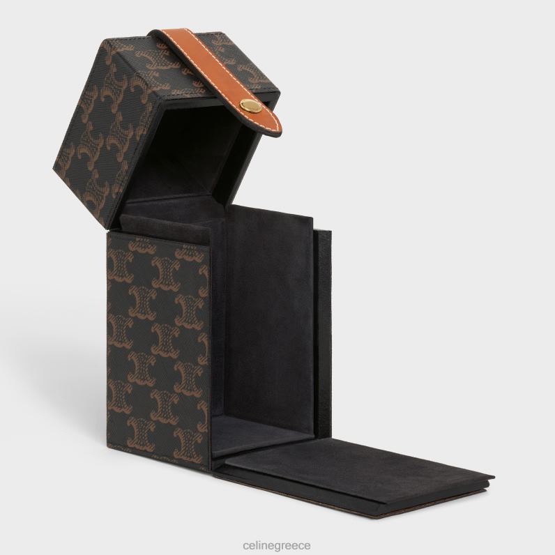 θήκη 1 άρωμα 6,8 fl.oz σε καμβά triomphe & φυσικό δέρμα μοσχαριού άνδρες CELINE 640PT1467 αξεσουάρ βυρσοδέψω