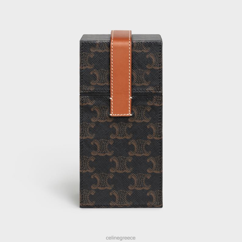 θήκη 1 άρωμα 6,8 fl.oz σε καμβά triomphe & φυσικό δέρμα μοσχαριού άνδρες CELINE 640PT1467 αξεσουάρ βυρσοδέψω