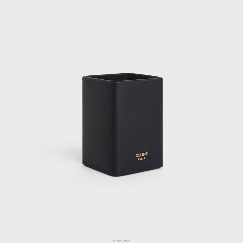θήκη αρώματος 3,4 fl.oz σε γυαλιστερό δέρμα μοσχαριού άνδρες CELINE 640PT1460 αξεσουάρ μαύρος