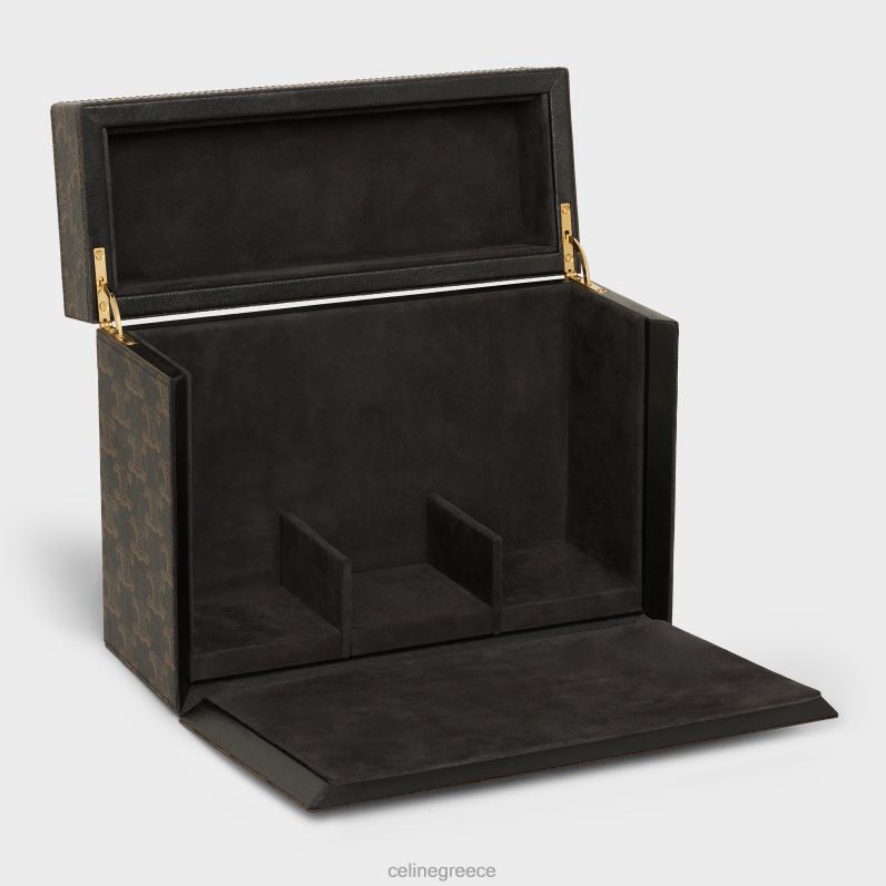 θήκη 3 αρώματα 6,8 fl.oz σε καμβά triomphe & φυσικό δέρμα μοσχαριού άνδρες CELINE 640PT1470 αξεσουάρ βυρσοδέψω