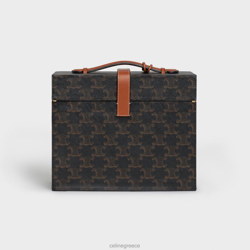 θήκη 3 αρώματα 6,8 fl.oz σε καμβά triomphe & φυσικό δέρμα μοσχαριού άνδρες CELINE 640PT1470 αξεσουάρ βυρσοδέψω