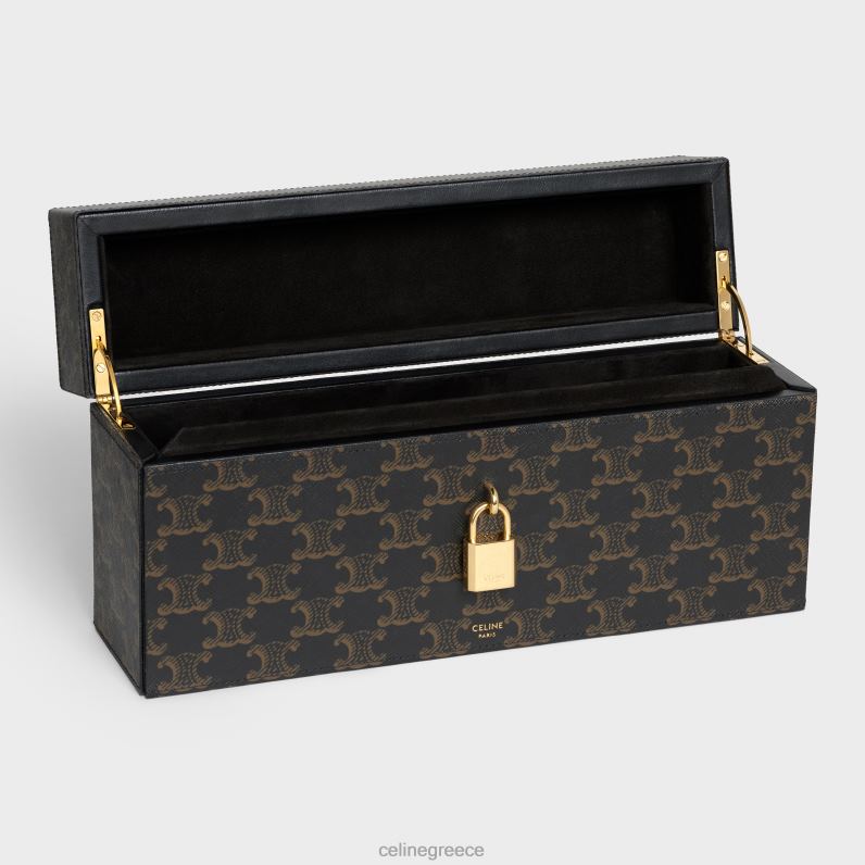 θήκη 5 αρώματα 3,4 fl.oz σε καμβά triomphe & φυσικό δέρμα μοσχαριού άνδρες CELINE 640PT1469 αξεσουάρ βυρσοδέψω