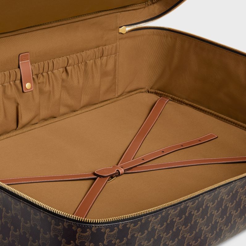 μαλακές αποσκευές 70 σε καμβά triomphe & δέρμα μοσχαριού άνδρες CELINE 640PT1628 αξεσουάρ βυρσοδέψω