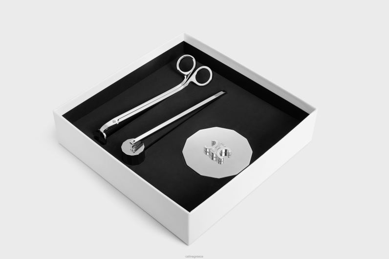 αξεσουάρ κεριών από χάλυβα άνδρες CELINE 640PT1507 αξεσουάρ ασήμι