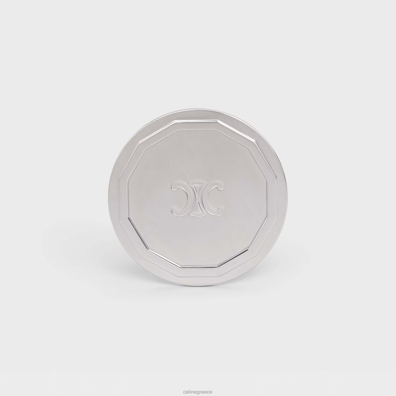 βάση κεριών από χάλυβα άνδρες CELINE 640PT1508 αξεσουάρ ασήμι