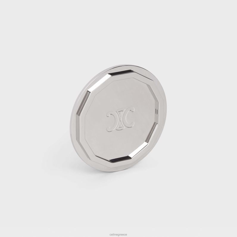 βάση κεριών από χάλυβα άνδρες CELINE 640PT1508 αξεσουάρ ασήμι