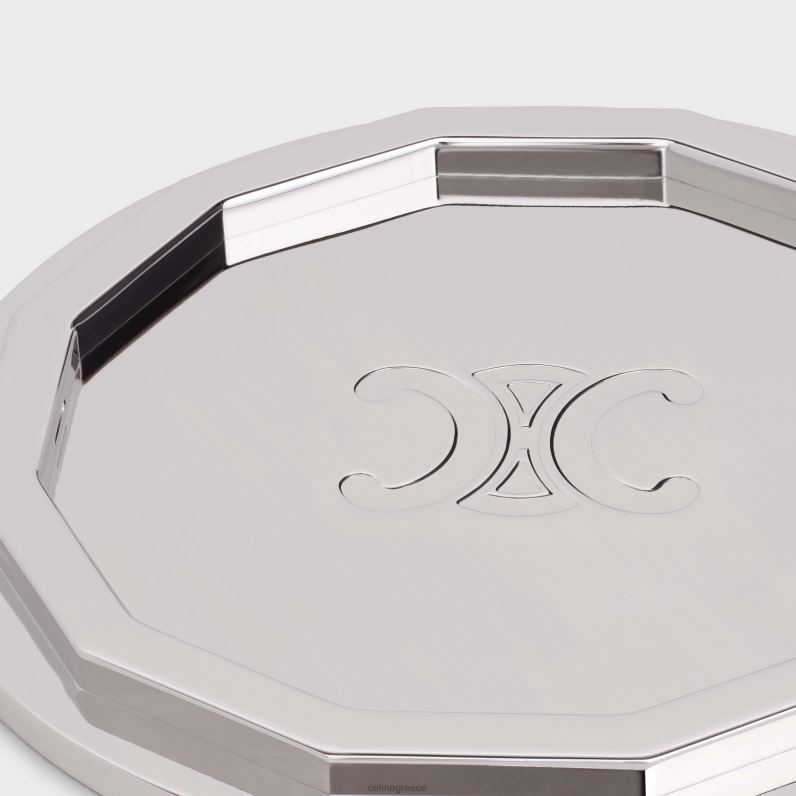 βάση κεριών από χάλυβα άνδρες CELINE 640PT1508 αξεσουάρ ασήμι