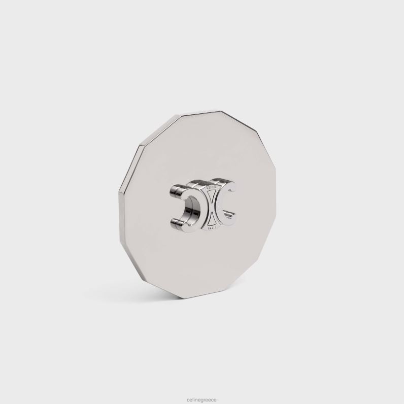 καπάκι θριάμβου κεριού από ατσάλι άνδρες CELINE 640PT1509 αξεσουάρ ασήμι