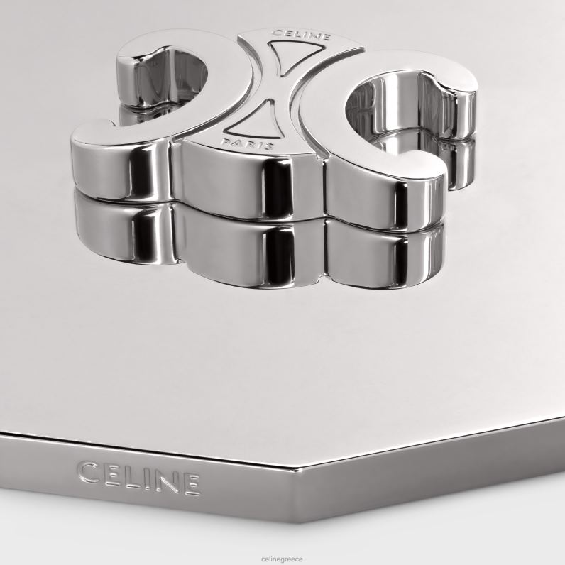 καπάκι θριάμβου κεριού από ατσάλι άνδρες CELINE 640PT1509 αξεσουάρ ασήμι
