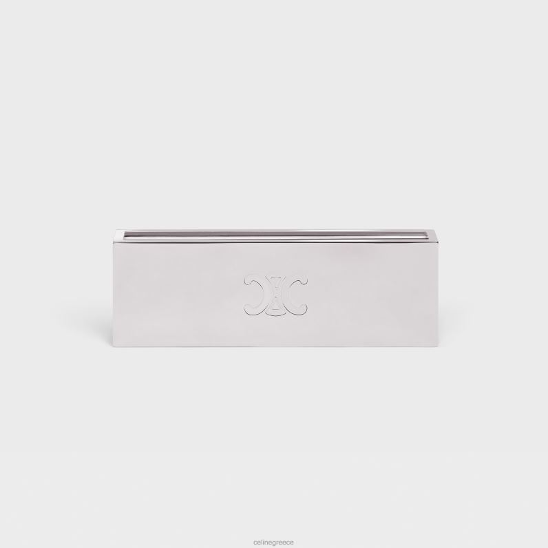 κουτί σπίρτων από ατσάλι άνδρες CELINE 640PT1513 αξεσουάρ ασήμι