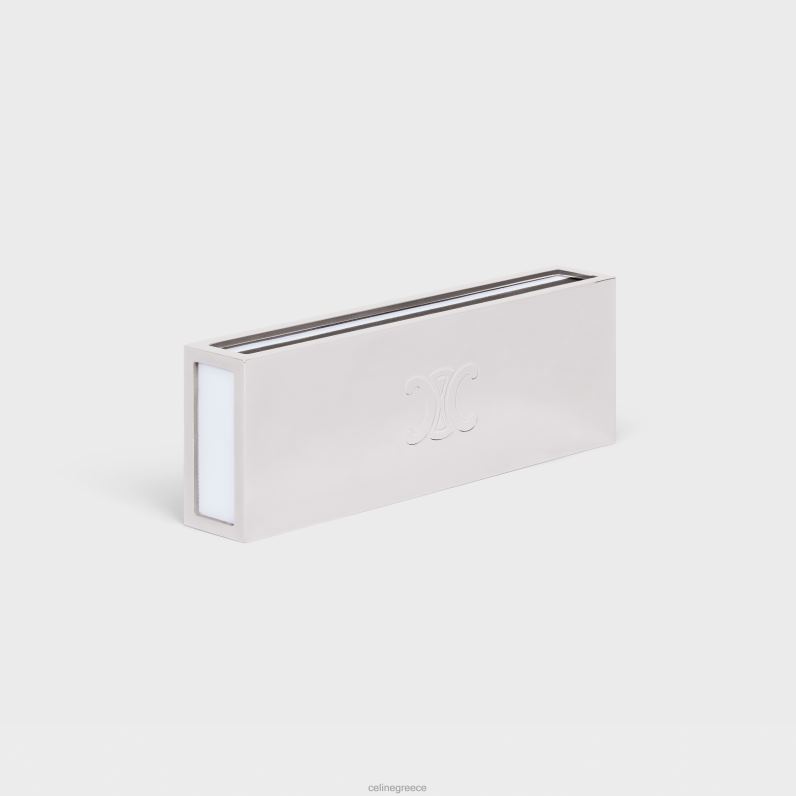 κουτί σπίρτων από ατσάλι άνδρες CELINE 640PT1513 αξεσουάρ ασήμι